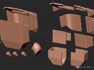 first order jet trooper - chest armor - backpack - stormtrooper corp 3d print model 3D Print Model
