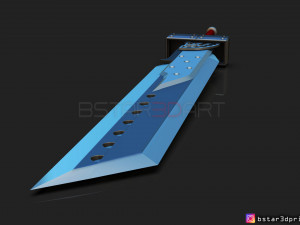 fusion sword cloud - final fantasy vii remake 3d print model 3D Принт Модель