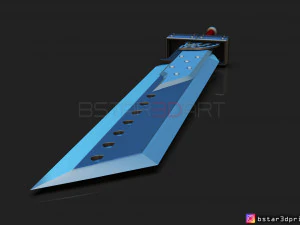 fusion sword cloud - final fantasy vii remake 3d print model 3D Print Model