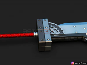 fusion sword cloud - final fantasy vii remake 3d print model 3D Print Model