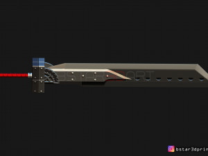 fusion sword cloud - final fantasy vii remake 3d print model 3D Принт Модель