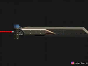 fusion sword cloud - final fantasy vii remake 3d print model 3D Print Model