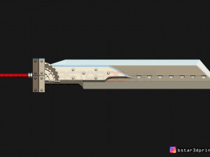 fusion sword cloud - final fantasy vii remake 3d print model 3D Принт Модель