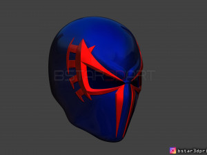spider man 2099 mask -spider man helmet - marvel comics 3d print model 3D Print Model