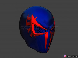 spider man 2099 mask -spider man helmet - marvel comics 3d print model 3D Print Model