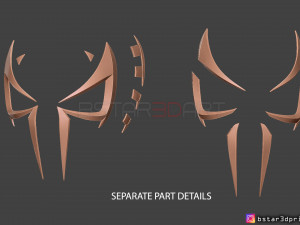 spider man 2099 mask -spider man helmet - marvel comics 3d print model 3D Print Model