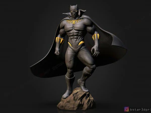 3D модель для печати, фан-арт, комиксы Marvel, Черная пантера 3D Принт Модель