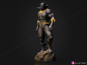 black panther marvel comic fan art 3d print model Modelo de impresión 3D