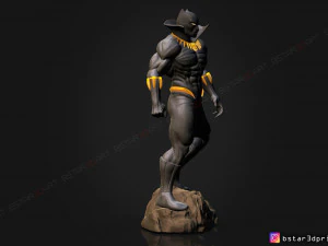 black panther marvel comic fan art 3d print model 3D Print Model