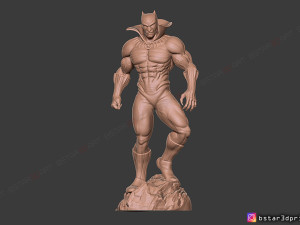 black panther marvel comic fan art 3d print model Modelo de impresión 3D