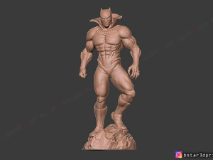 black panther marvel comic fan art 3d print model 3D Print Model