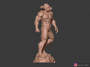 black panther marvel comic fan art 3d print model 3D Print Model