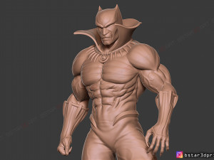 black panther marvel comic fan art 3d print model Modelo de impresión 3D