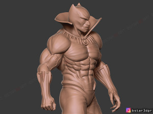 black panther marvel comic fan art 3d print model Modelo de impresión 3D