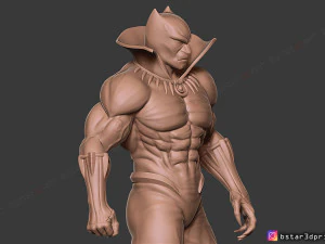 black panther marvel comic fan art 3d print model 3D Print Model