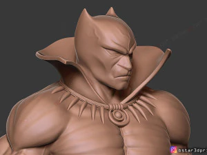 black panther marvel comic fan art 3d print model 3D Print Model
