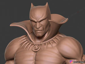 black panther marvel comic fan art 3d print model 3D Print Model