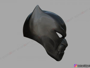 black panther mask - helmet for cosplay - marvel comics 3d print model 3D 프린트 모델