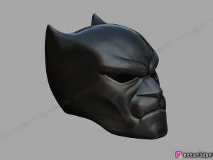 black panther mask - helmet for cosplay - marvel comics 3d print model 3D 프린트 모델