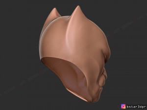 black panther mask - helmet for cosplay - marvel comics 3d print model 3D 프린트 모델