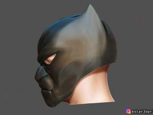 black panther mask - helmet for cosplay - marvel comics 3d print model 3D 프린트 모델