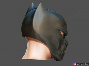 black panther mask - helmet for cosplay - marvel comics 3d print model 3D 프린트 모델