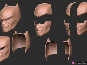 black panther mask - helmet for cosplay - marvel comics 3d print model 3D 프린트 모델