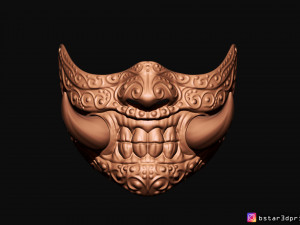 hannya covid mask - devil mask 3d print model 3D Принт Модель