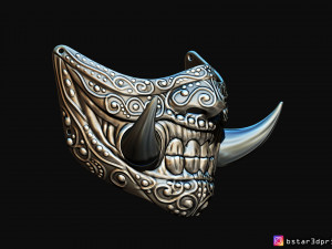 hannya covid mask - devil mask 3d print model 3D Принт Модель