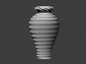 twist vase 3D Print Model