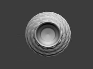 twist vase 3D 打印模型