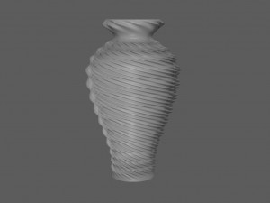 twist vase 3D 打印模型