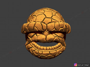 the thing mask - fantastic four - marvel hemet 3d print model 3Dプリントモデル