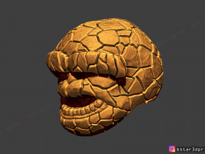 the thing mask - fantastic four - marvel hemet 3d print model Model Cetak 3D