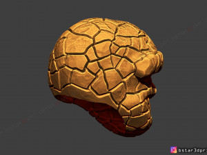 the thing mask - fantastic four - marvel hemet 3d print model Model Cetak 3D
