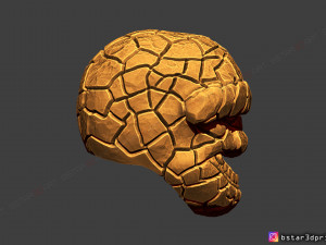 the thing mask - fantastic four - marvel hemet 3d print model Model Cetak 3D