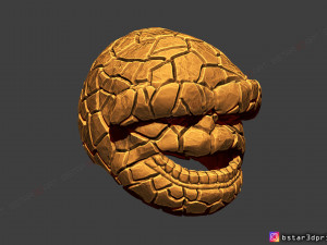 the thing mask - fantastic four - marvel hemet 3d print model Model Cetak 3D