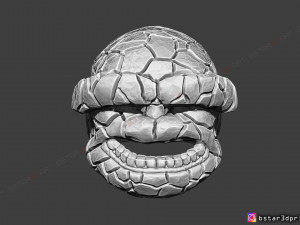 the thing mask - fantastic four - marvel hemet 3d print model Model Cetak 3D