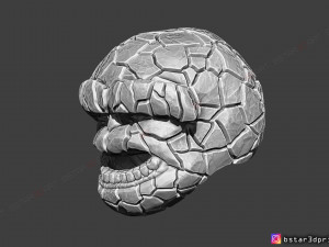 the thing mask - fantastic four - marvel hemet 3d print model Model Cetak 3D