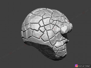 the thing mask - fantastic four - marvel hemet 3d print model Model Cetak 3D