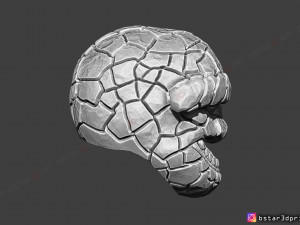 the thing mask - fantastic four - marvel hemet 3d print model Model Cetak 3D