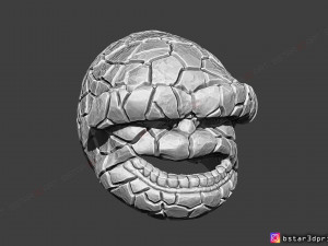the thing mask - fantastic four - marvel hemet 3d print model Model Cetak 3D