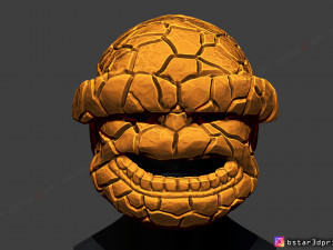 the thing mask - fantastic four - marvel hemet 3d print model Model Cetak 3D