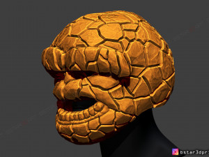 the thing mask - fantastic four - marvel hemet 3d print model Model Cetak 3D