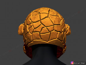 the thing mask - fantastic four - marvel hemet 3d print model Model Cetak 3D
