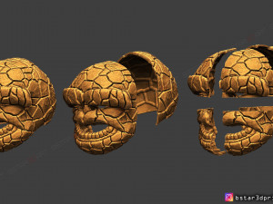 the thing mask - fantastic four - marvel hemet 3d print model Model Cetak 3D