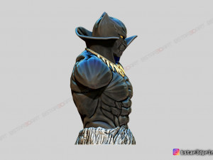 black panther bust - marvel comic - fan art 3d print model 3D-Druckmodell