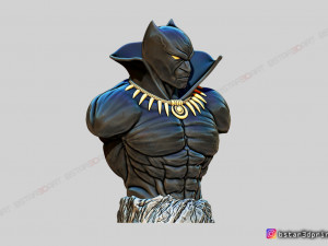black panther bust - marvel comic - fan art 3d print model 3D-Druckmodell