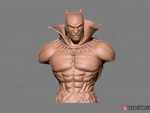 black panther bust - marvel comic - fan art 3d print model 3D-Druckmodell