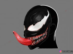 venom mask - marvel cosplay 3D Print Model